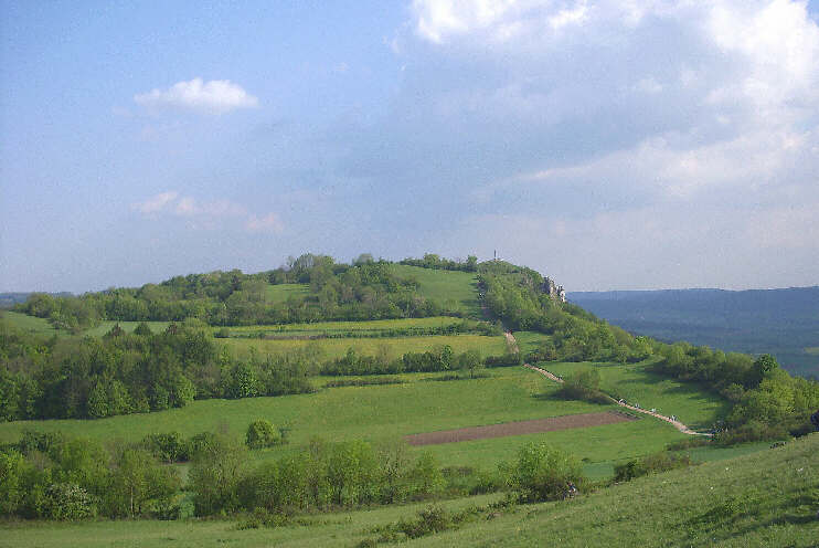 Blick vom Walberla hinber zum Rodenstein (Mai 2009)