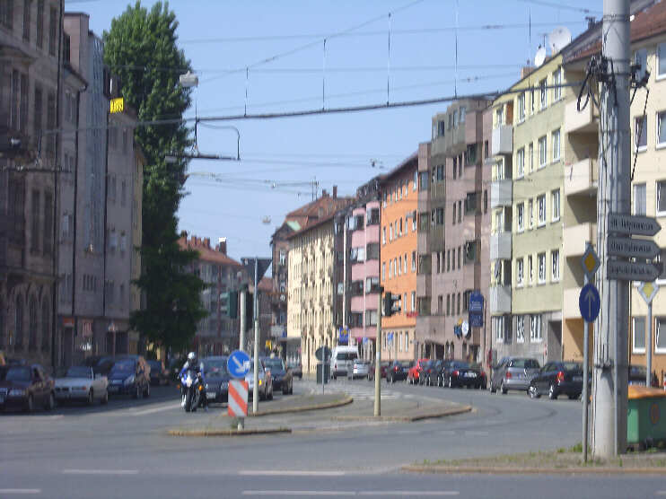 Blick vom Neutorgraben (Neutor) in die Johannisstrae (Mai 2009)