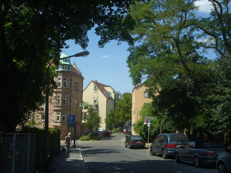 Blick von der St.-Johannis-Mhlgasse zur Lindengasse (Juli 2013)