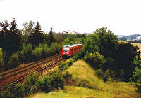 Regional-Express am Teufelsberg in Hof