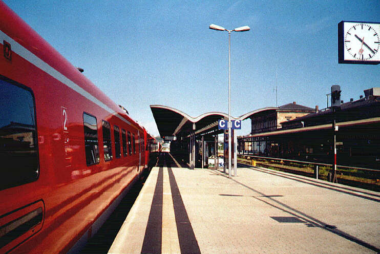 Bahnhof mit Gleisplan N Hof Bayern 10S 