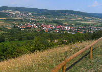 Blick vom Walberlakreuz ins Tal