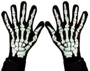 Halloween-Skelett-Handschuhe fr Erwachsene