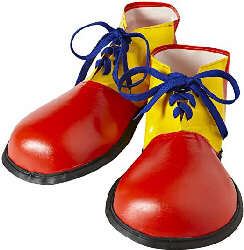 Extra groe Clown Schuhe fr Erwachsene 