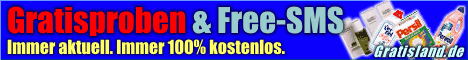 Gratisproben, Free-SMS - Alles kostenlos auf Gratisland.de