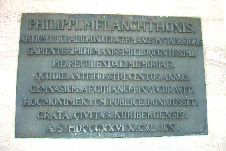 Denkmal Philipp Melanchton (September 2009)