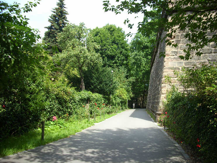 Kleingärten im Burggraben, nahe des Tiergärtnertores (Juli 2009)