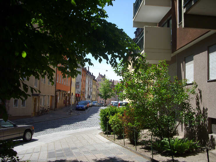 Schildgasse, Blickrichtung Burgstraße (Mai 2012)