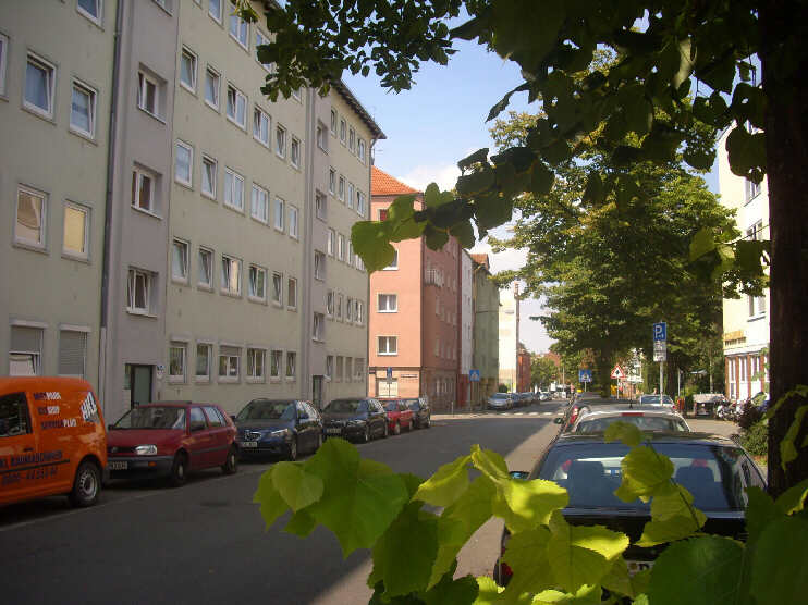 Burgschmietstraße, Blickrichtung Johannisstraße (August 2013)