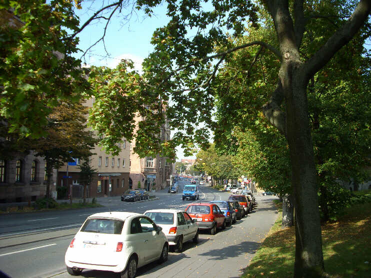 Bucher Straße im Herbst (September 2009)