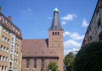 Innere Hallerstraße mit Friedenskirche