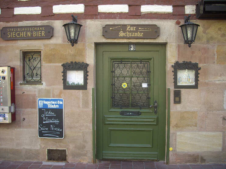 Eingang zum Restaurant «Zur Schranke» (März 2014)