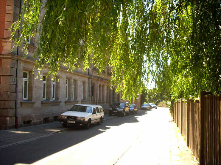 Blick von der Johannisstraße in die Lindengasse (August 2013)
