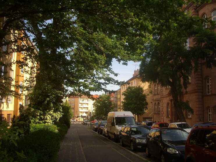 Labenwolfstraße, Blickrichtung Pirckheimerstraße  (Juli 2017)