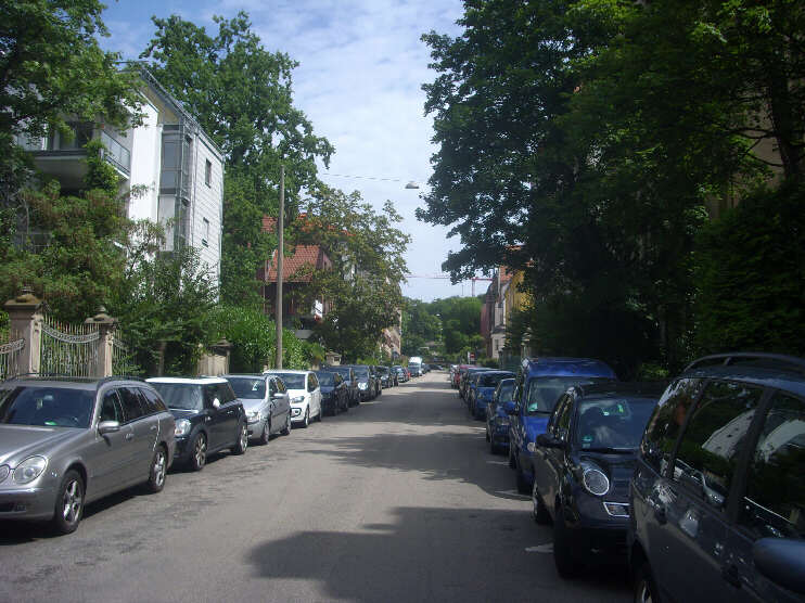 Frommannstraße, Blickrichtung Bucher Straße, Neutorgraben (Juli 2017)