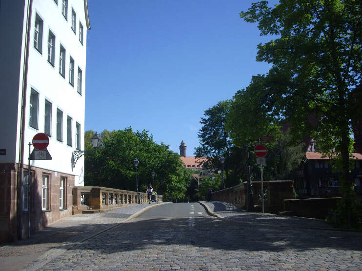 Maxbrücke, vom Unschlittplatz aus gesehen (Mai 2013)