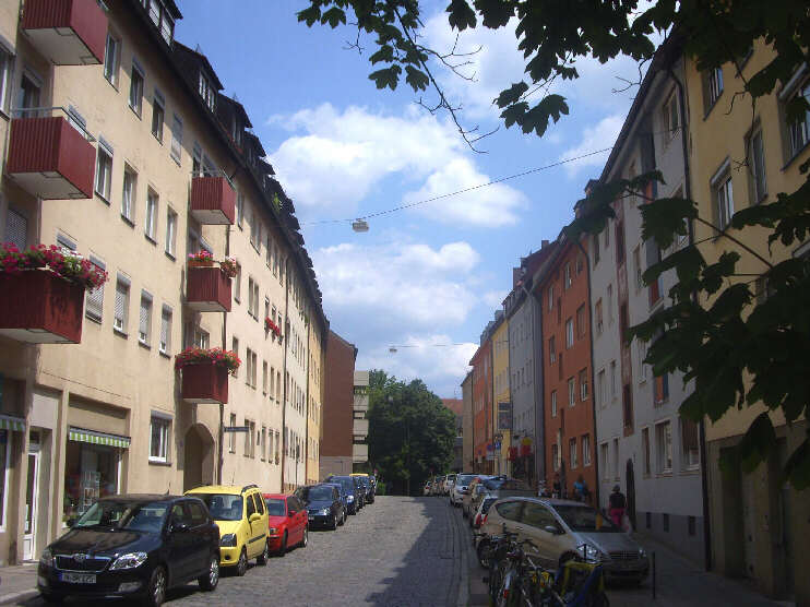 Schildgasse, Blickrichtung Paniersplatz (Juli 2013)