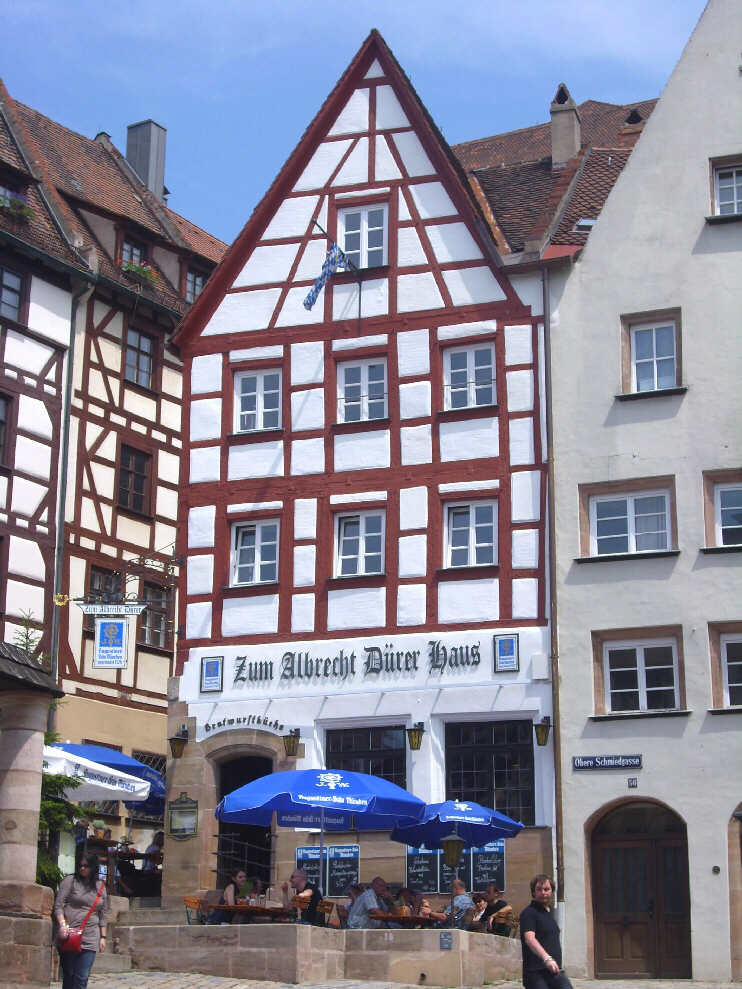 Restaurant mit Garten «Zum-Albrecht-Dürer-Haus», Obere Schmiedgasse 58 (Juni 2011)
