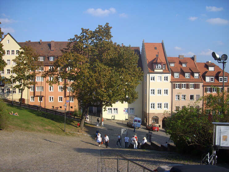 Häuserzeile in der oberen Burgstraße (September 2011)